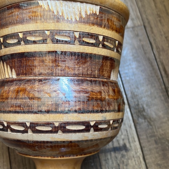 Wooden chalice large goblet vase - Picture 9 of 16